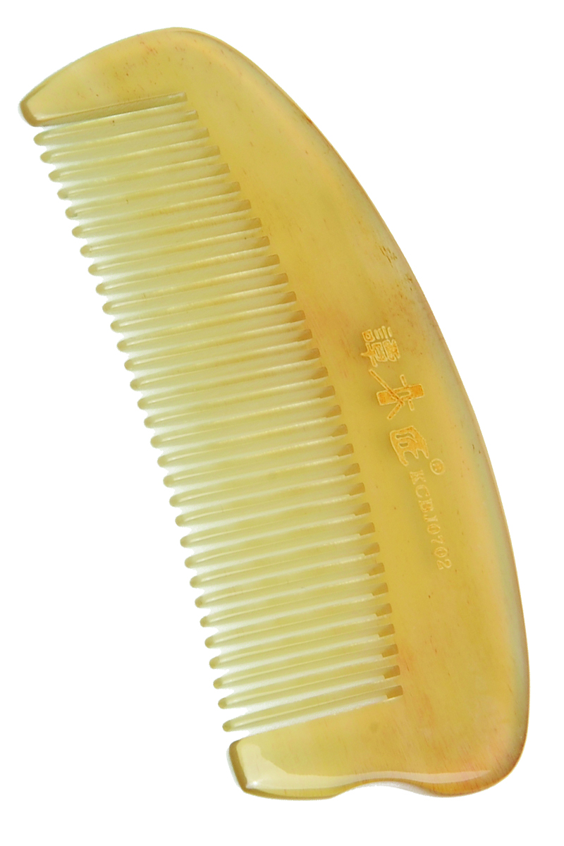 Natural Black Buffalo Horn Comb Hair comb Ox Horn Fine/Wide-Toothed Massage  Comb