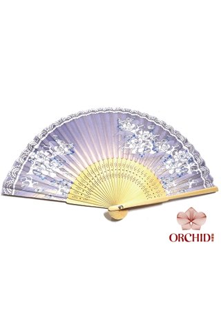 827-97lb | Chinese Style Flower Design Hand Fan