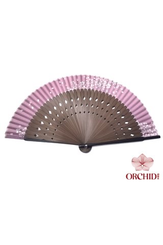 8484927 | Chinese Hand Fan Made of Tortoise-shell Bamboo And Silk