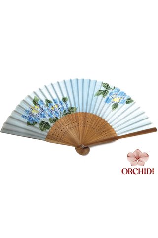 849-34 | Bamboo And Silk Chinese Style Fan