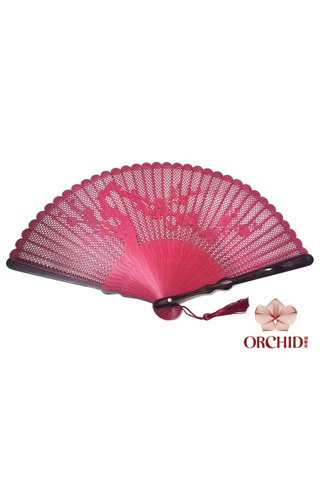 868 plum | Carving Design | Chinese Style Handmade High Quality Tortoise-shell Bamboo Hand Fan