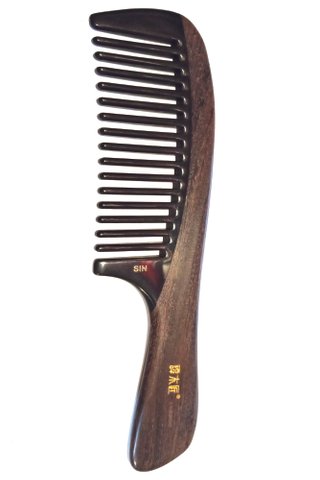 8100561 | Tan's Natural Wood With Buffalo Horn Comb Health Care Hair Care