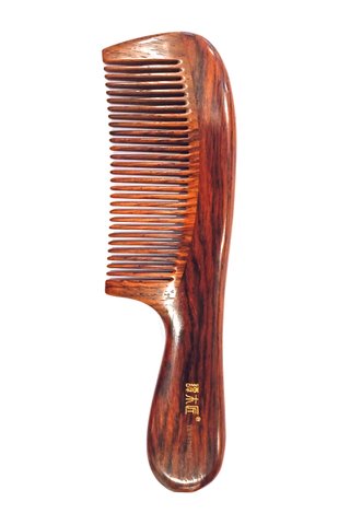 8100139 | Tan's Rose Wood Antistatic Comb 