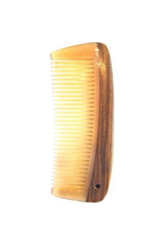 8100966 | Tan's Ox Horn Comb Teeth With Sandal Wood Handle Carry-on Comb