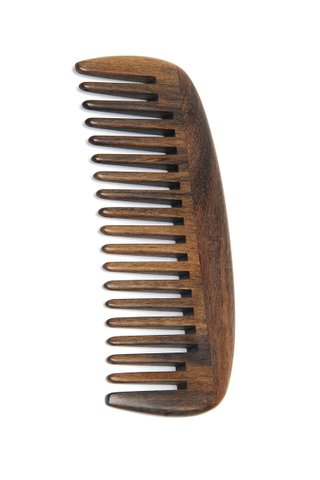 8100937 | Tan's Chacate Preto Wooden Wide Teeth Comb