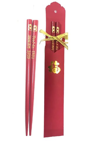 Custom Wedding Chopsticks And Paper Bag 