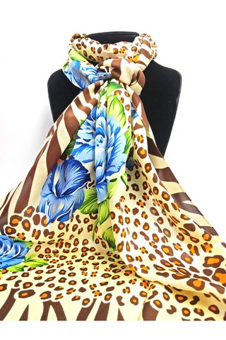 100% Silk Scarf Smooth and Soft Long Scarf For Female 2