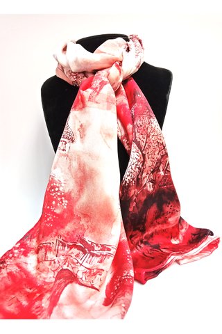 100% Silk Scarf Smooth and Soft Long Scarf For Female 26