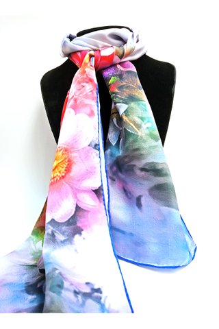100% Silk Scarf Smooth and Soft Long Scarf For Female 6